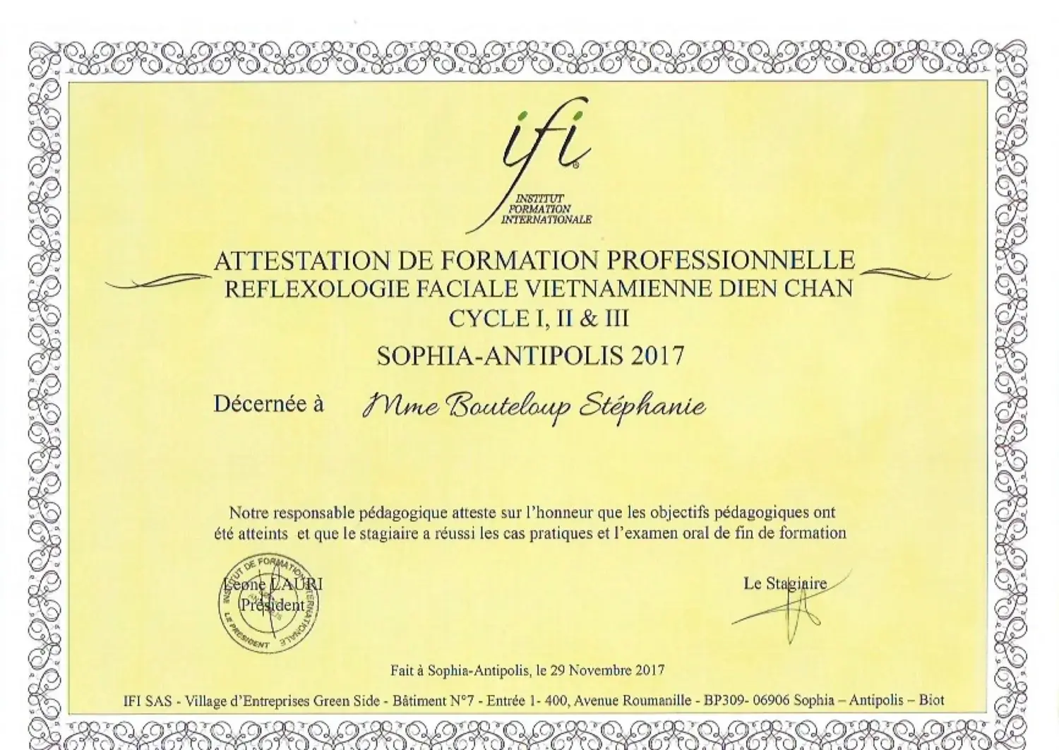 Diplôme 8